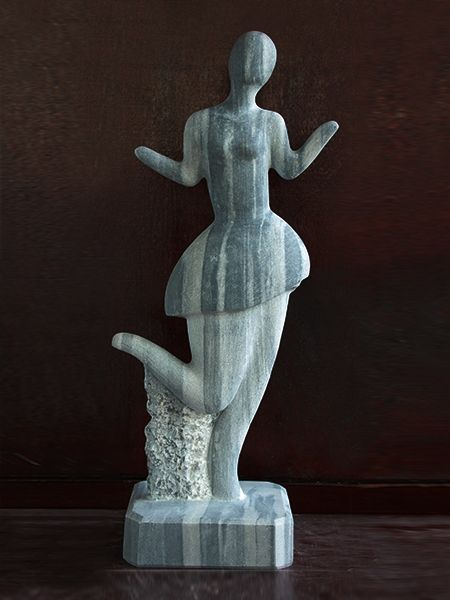 Dancing girl stone statue