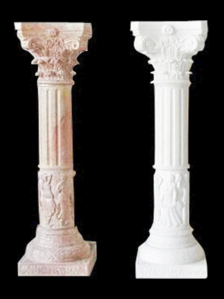 Roman Round Marble Pillar