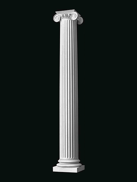 Roman Ionic Round Marble Column