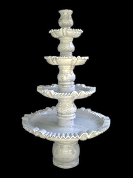 Four tier natural stone fountain DSF-DP12