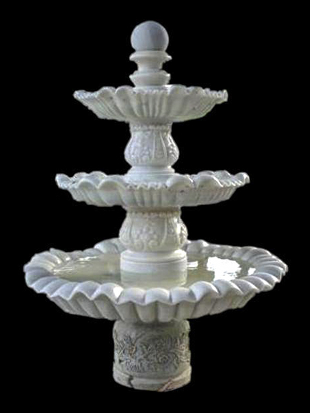 Three tier rollong ball stone fountain DSF-DP10