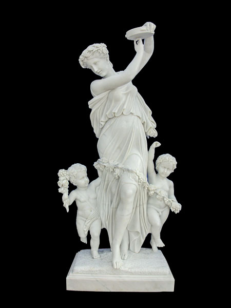 Mother Dancing With Kids Stone Statue DSF-V85