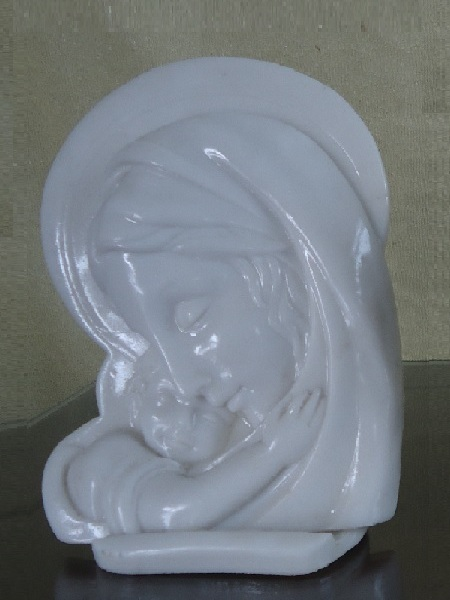 Maria and Child Resin Relief