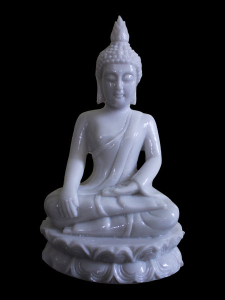 Meditating Thai Buddha Resin Figurine