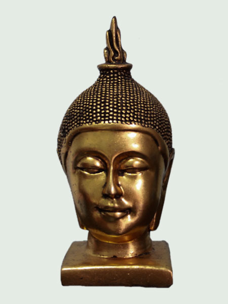 Thai Buddha Head Resin Statue