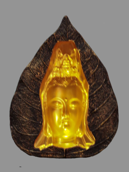 Kuan Yin Buddha Face Resin Relief