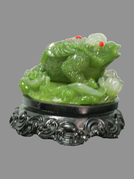 Rotating Lucky Toad Resin Figurine