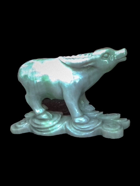 Eastern Zodiac Buffalo Marble Statue