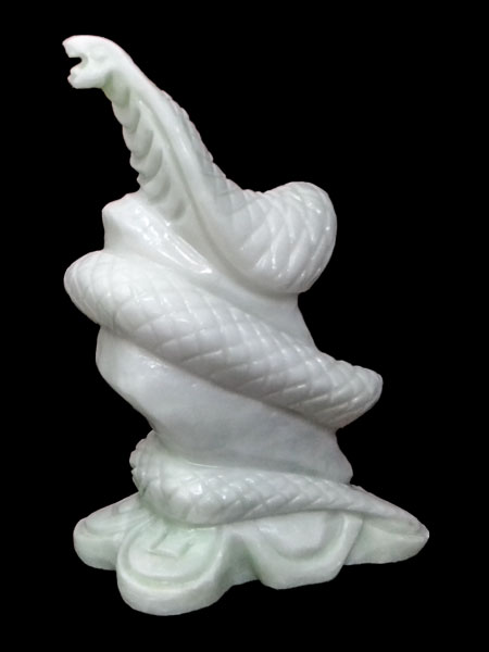 Eastern Zodiac Snake Marble Statue