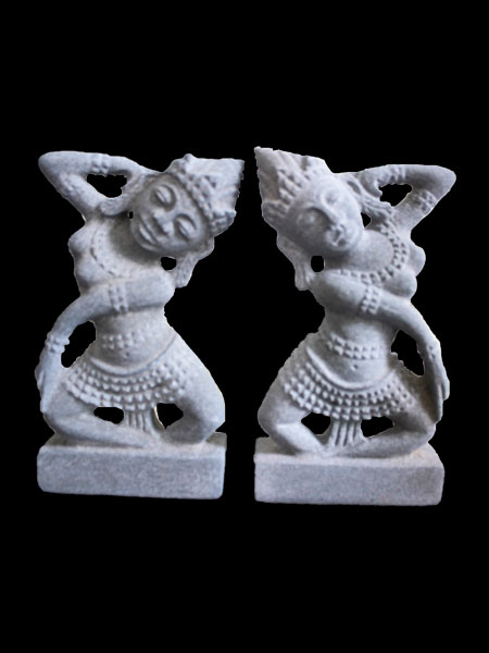 Mini Apsara Cham Sandstone Statue