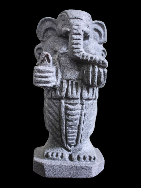 Mini Standing Ganesha Cham Sandstone Statue