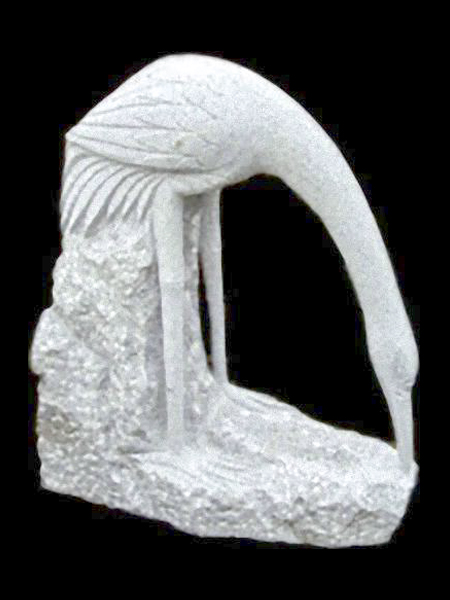 Stork Marble Statue