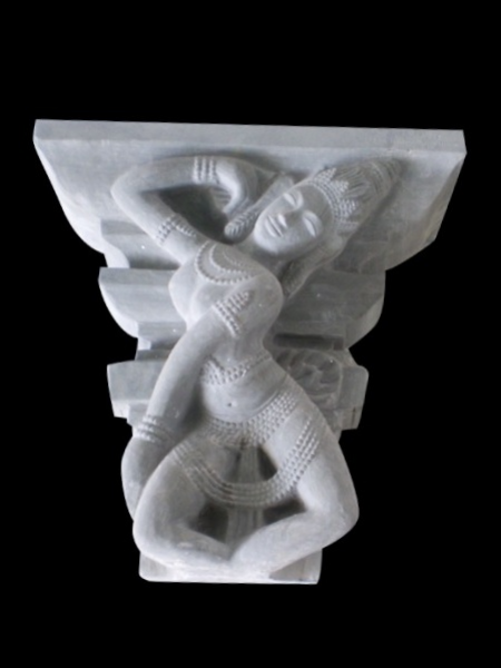 Apsara Cham Hindu Stone Statue DSF-CP25