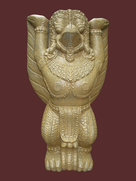 Garuda Cham Hindu Stone Statue