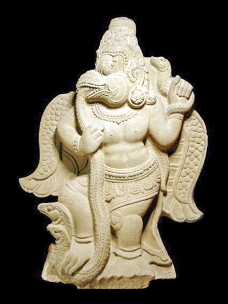 Garuda Cham Hindu Stone Relief