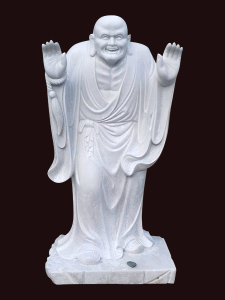 Happy Lohan Buddhist marble statue DSF-P121