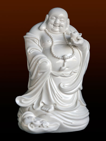 Standing Buddha of Wealth Marble Statue DSF-P141