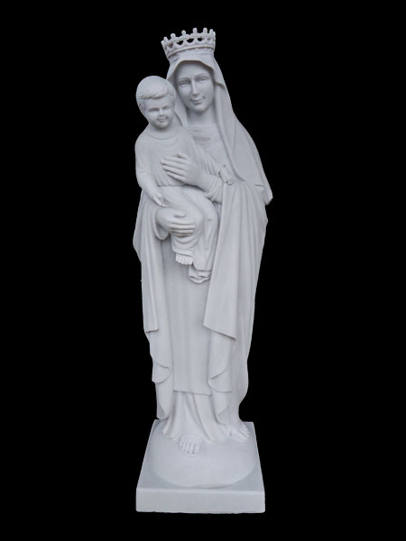 Mother Mary and Baby Jesus Stone Statue DSF-C69