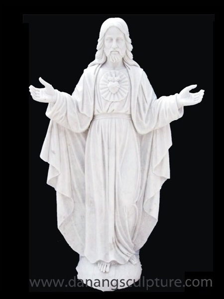 Life Size Sacred Heart of Jesus Stone Statue DSF-C10