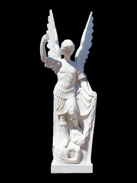 Archangel Michael Slaying Satan Stone Statue DSF-TT04