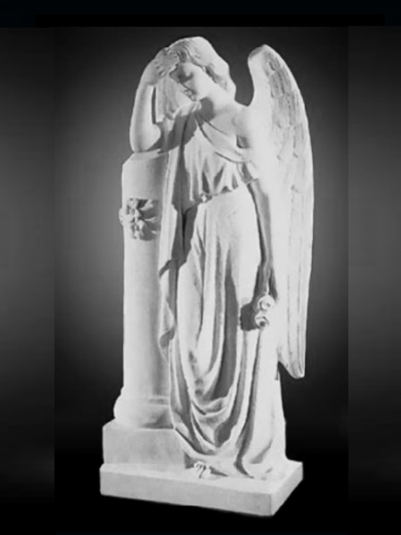 Sad Standing Angel Garden Stone Statue DSF-TT08
