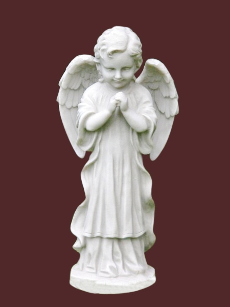 Tượng cậu bé thiên thần đứng cầu nguyện bằng đá DSF-EB71
