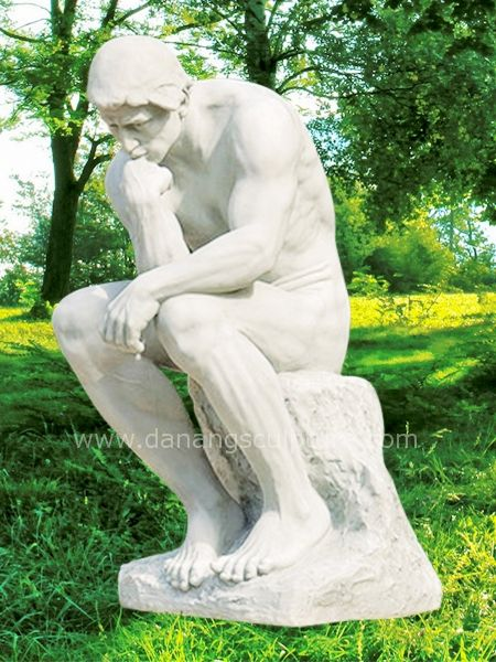 The Thinker - Auguste Rodin famous stone statue DSF-CD57