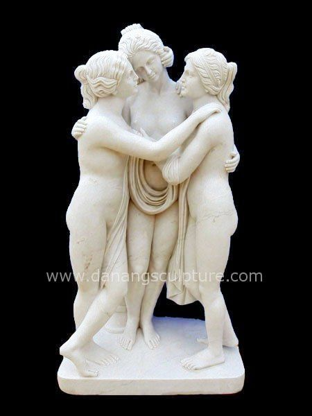 The Three Graces by Canova stone statue DSF-CD49