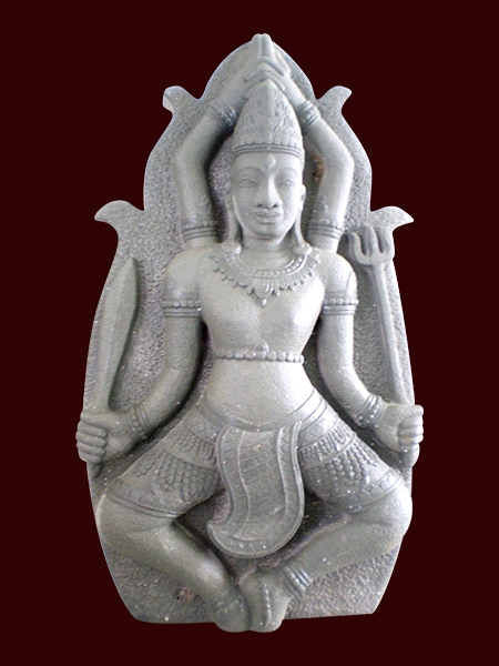 Shiva Cham Hindu Stone Relief DSF-CP43