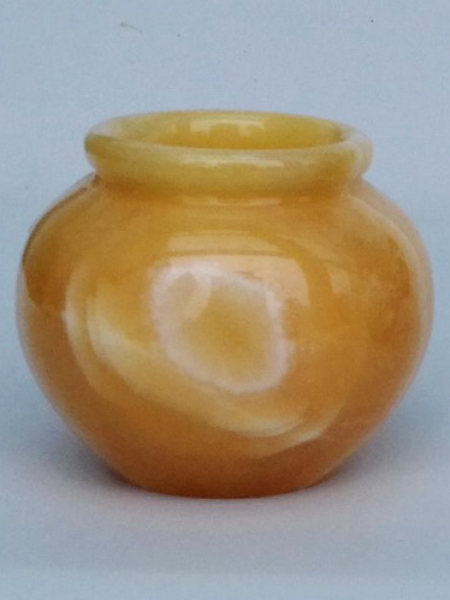Natural Yellow Onyx Decorative Vase DSF-HSLH02B