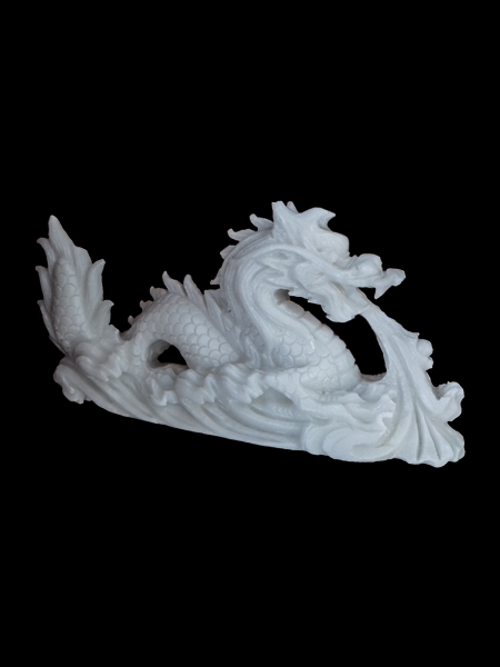 Dragon White Marble Statue