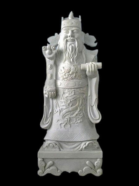 Fu Lu Shou Stone Statue