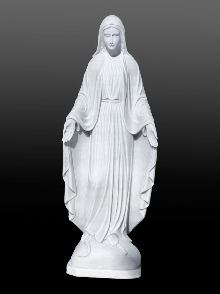 Our Lady of Grace Maria stone statue