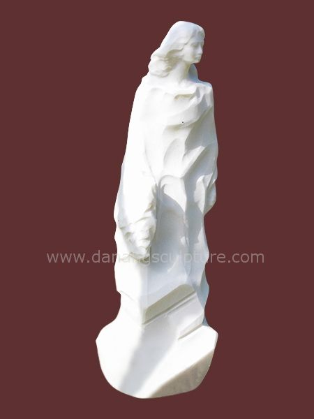 Lady on Ice Art Stone Statue