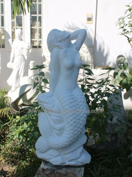Mermaid garden statue