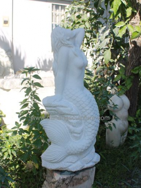 Garden mermaid statue