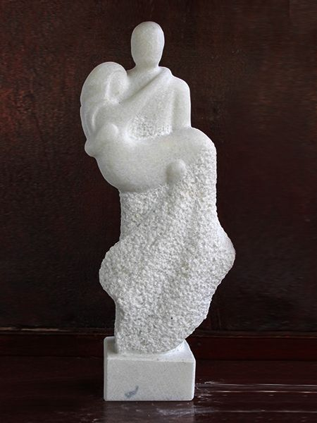 Couple Abstract stone statue