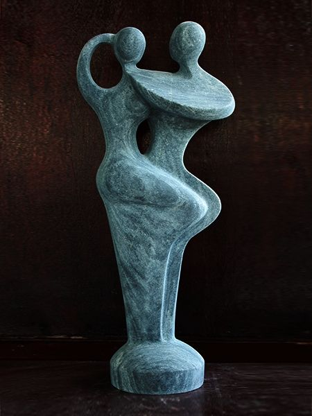 Dancing Couple Abstract stone statue