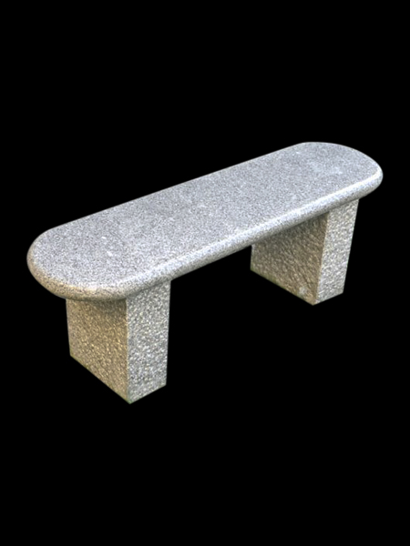 Straight garden granite bench