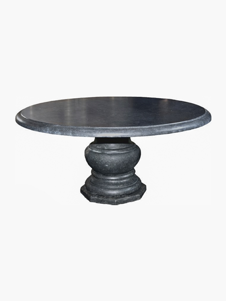 Round Black Granite Table