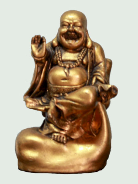 Standing Happy Buddha Resin Figurine