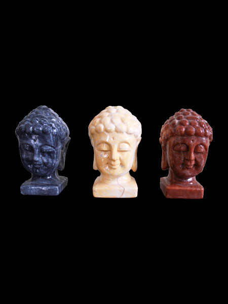 Mini Buddha Head Marble Statue