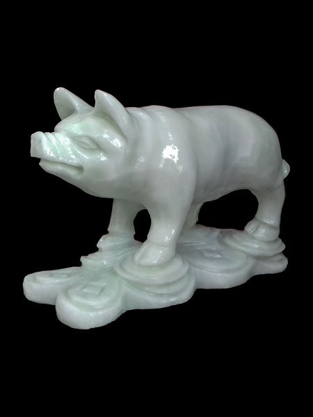 Eastern Zodiac Pig Marble Statue