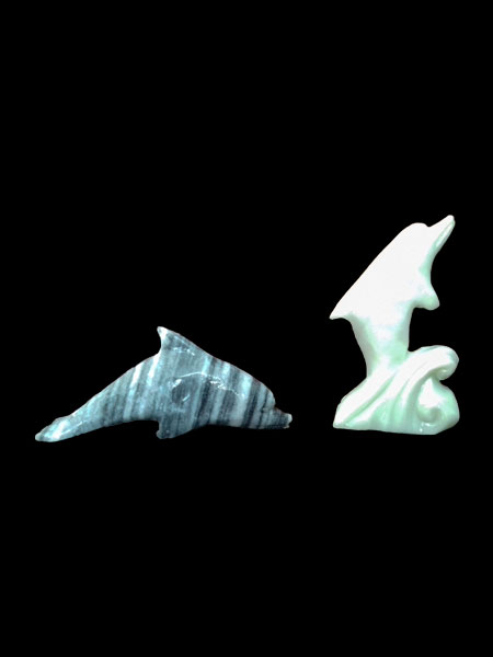 Mini Dolphin Marble Statue
