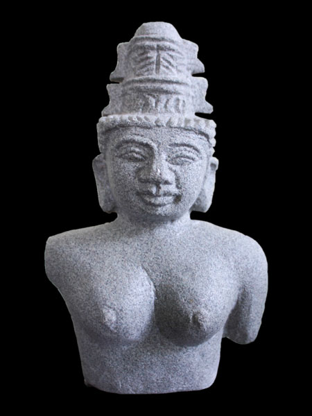 Mini Sandstone Cham Goddess Bust