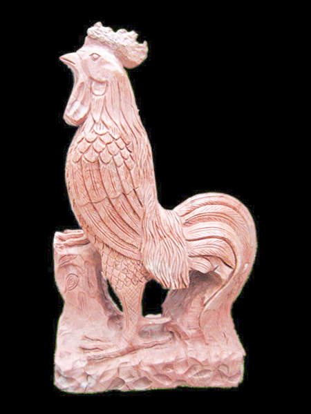 Rooster Marble Statue