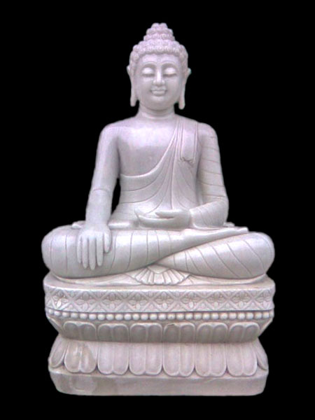 Sitting Shakyamuni Buddha Marble Statue DSF-P12