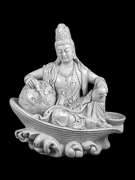 Earth Kuan Yin Buddha Marble Statue DSF-P139