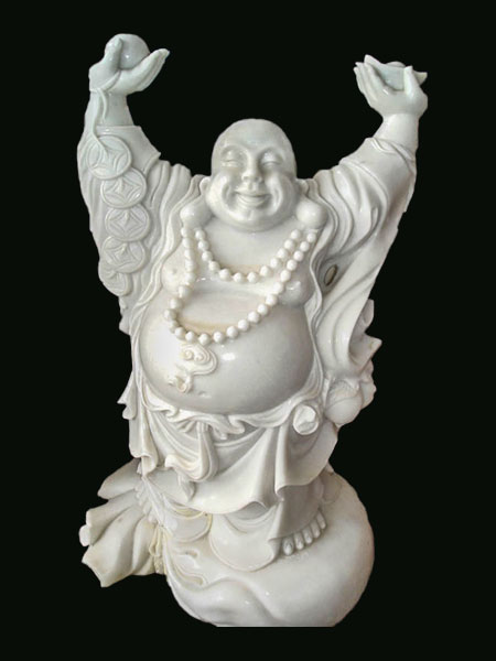 Standing Lucky Buddha Marble Statue DSF-P13