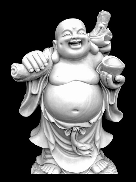 Standing Wealth God Buddha Stone Statue DSF-P85